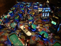 The casino floor of the Atlantis Casino Resort.